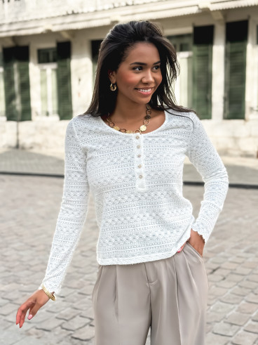 Blouse Elvira - Blanc