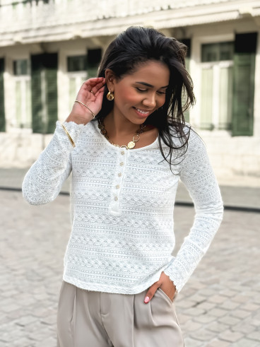 Blouse Elvira - Blanc