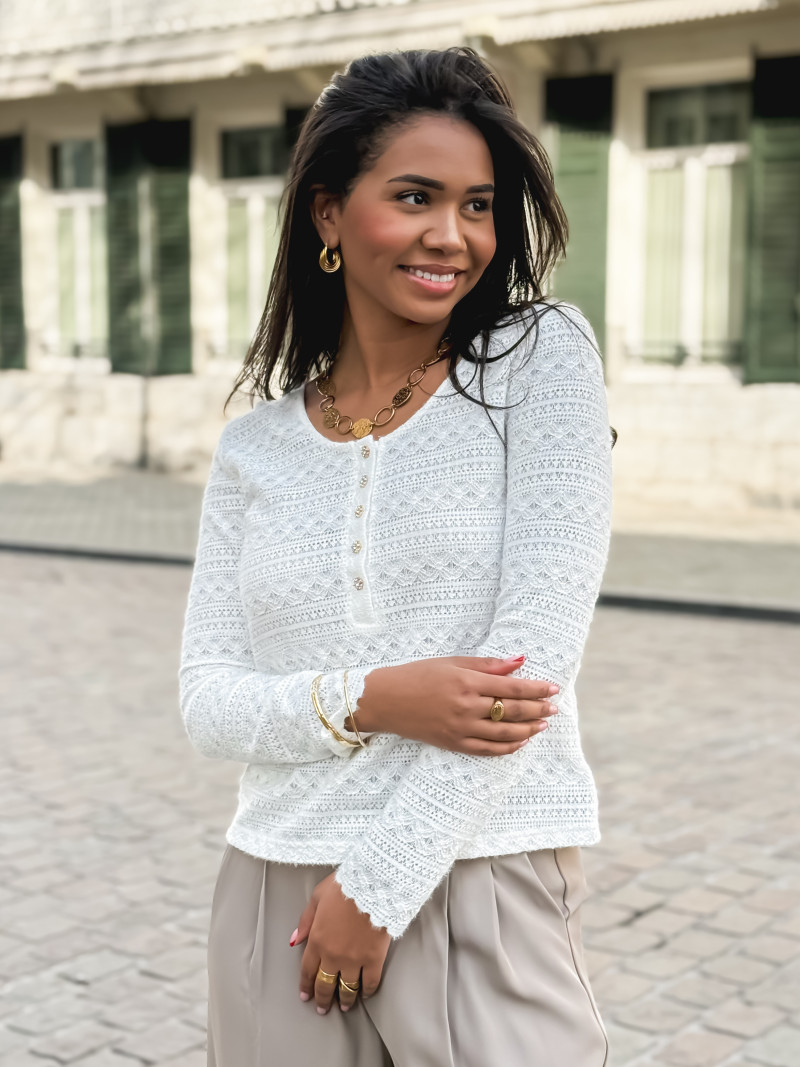 Blouse Elvira - Blanc Blouse Elvira - Blanc