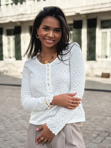 Blouse Elvira - Blanc