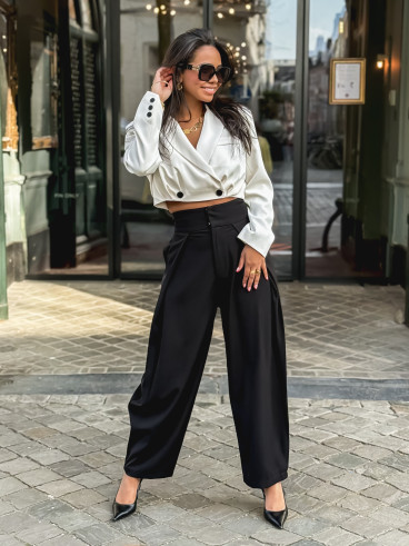 Blazer court Cheryl - Ecru