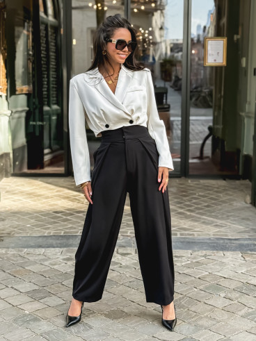 Blazer court Cheryl - Ecru