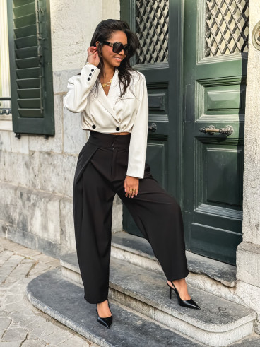 Blazer court Cheryl - Ecru