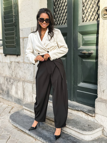 Blazer court Cheryl - Ecru