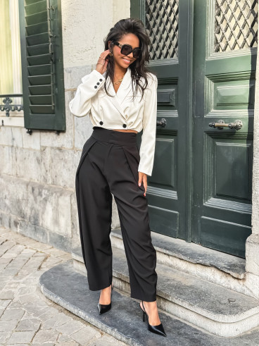 Blazer court Cheryl - Ecru