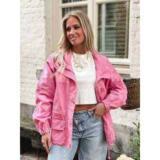 Veste en jeans Azora - Rose