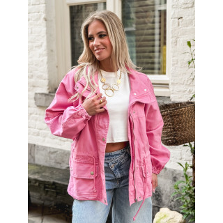 Veste en jeans Azora - Rose