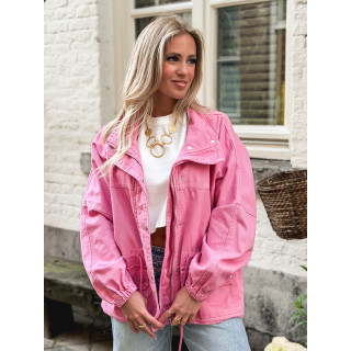 Veste en jeans Azora - Rose