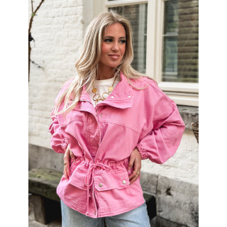 Veste en jeans Azora - Rose