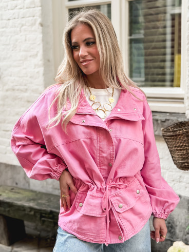 Veste en jeans Azora - Rose