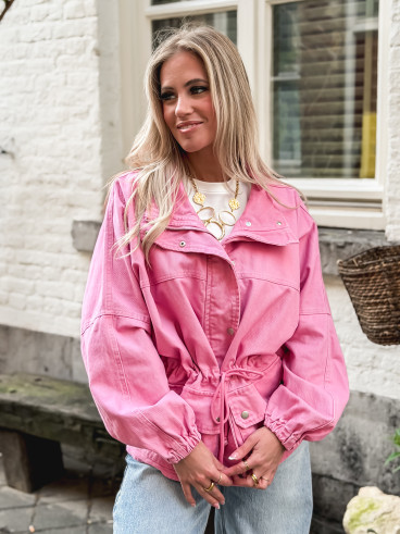 Veste en jeans Azora - Rose