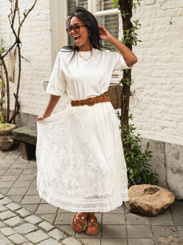 Jupe longue Dorothé - Ecru