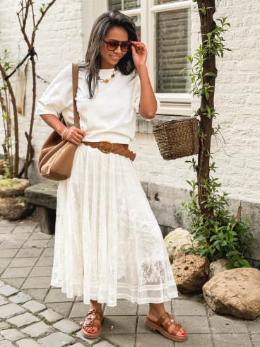 Jupe longue Dorothé - Ecru