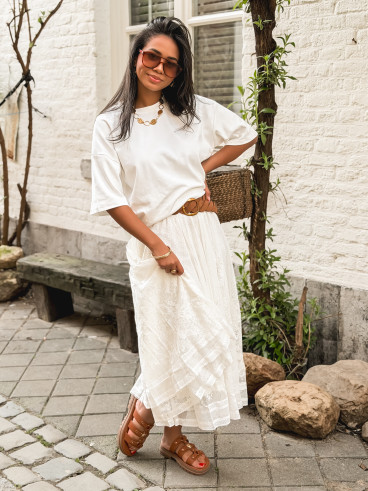 Jupe longue Dorothé - Ecru