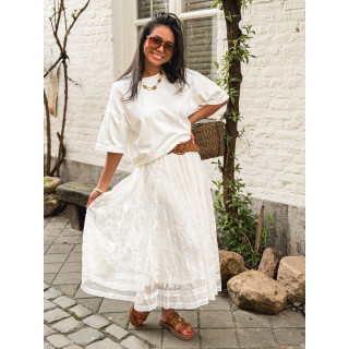 Jupe longue Dorothé - Ecru