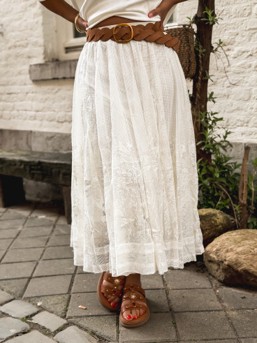 Jupe longue Dorothé - Ecru