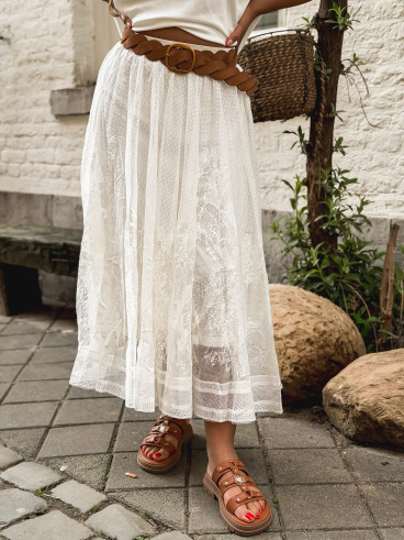 Jupe longue Dorothé - Ecru