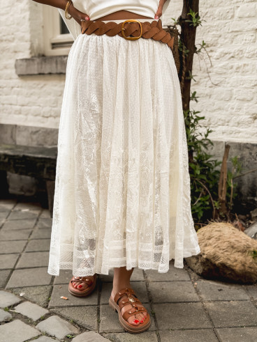 Jupe longue Dorothé - Ecru