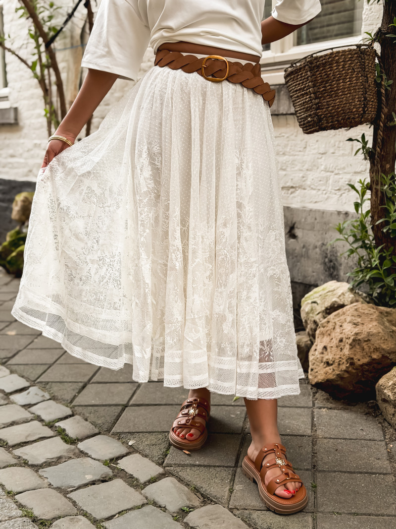 Jupe longue Dorothé - Ecru