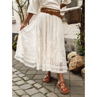 Jupe longue Dorothé - Ecru