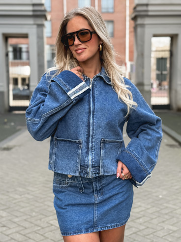 Jupe courte Naomi - Bleu