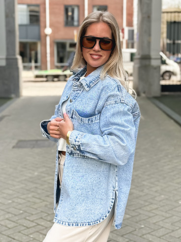 Chemise en jeans Savina - Bleu clair