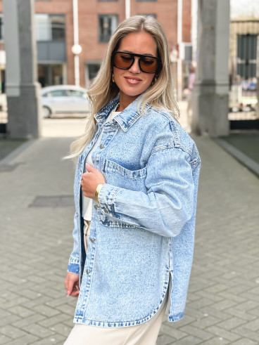 Chemise en jeans Savina - Bleu clair