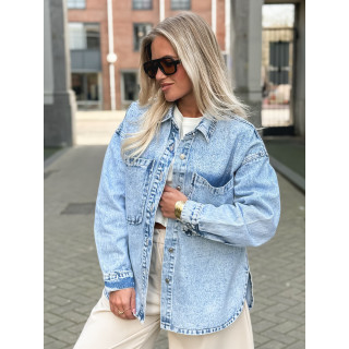Chemise en jeans Savina - Bleu clair