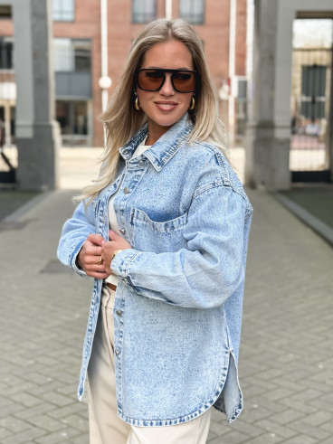 Chemise en jeans Savina - Bleu clair