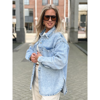 Chemise en jeans Savina - Bleu clair