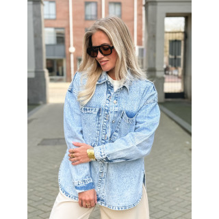 Chemise en jeans Savina - Bleu clair