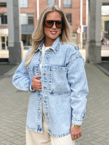 Chemise en jeans Savina - Bleu clair