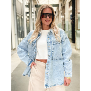 Chemise en jeans Savina - Bleu clair