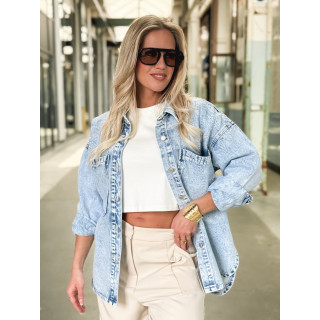 Chemise en jeans Savina - Bleu clair