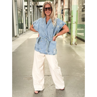 Veste en jeans Annaëlle - Bleu