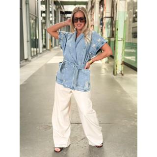 Veste en jeans Annaëlle - Bleu