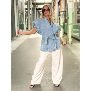 Veste en jeans Annaëlle - Bleu