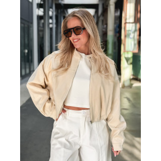 Veste en suédine Cassie - Beige