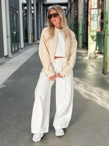 Veste en suédine Cassie - Beige