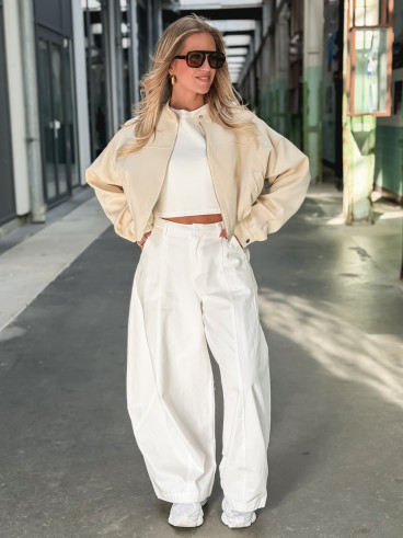 Veste en suédine Cassie - Beige