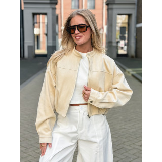 Veste en suédine Cassie - Beige