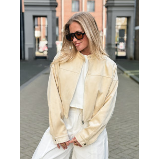 Veste en suédine Cassie - Beige