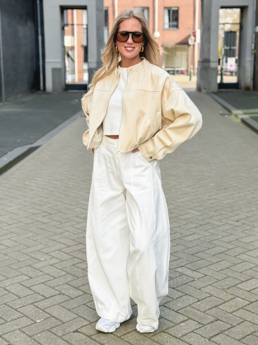 Veste en suédine Cassie - Beige