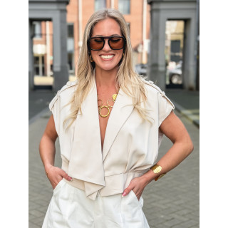 Veste sans manches Véra - Beige