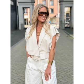 Veste sans manches Véra - Beige