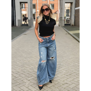 Blouse sans manches Lydie - Noir