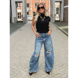 Blouse sans manches Lydie - Noir