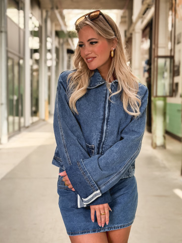 Jupe courte Naomi - Bleu