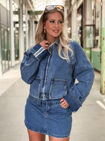 Jupe courte Naomi - Bleu