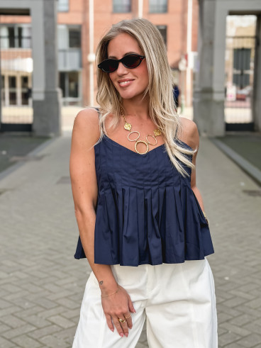 Top Ilyne - Bleu marine